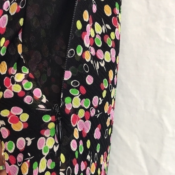 Talbots 👗 Women’s  100% Silk Floral Maxi Dress with Ruffled Hem Size 6 👗 - Picture 9 of 11